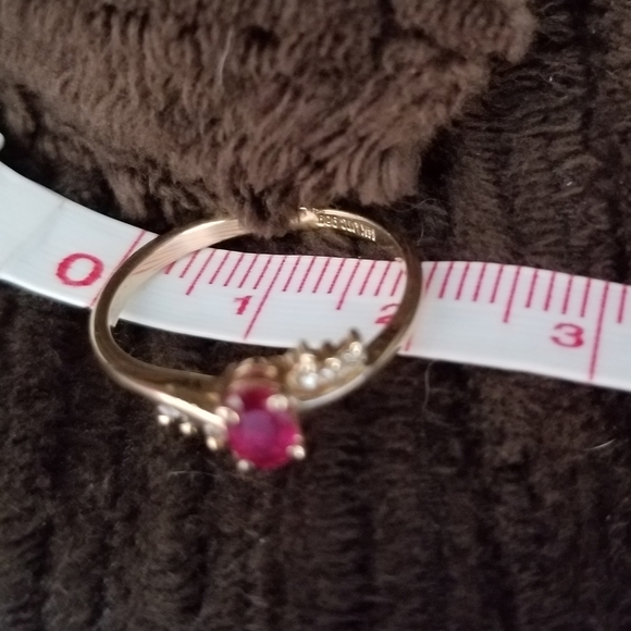 Ruby and diamond ring - Picture 3 of 7